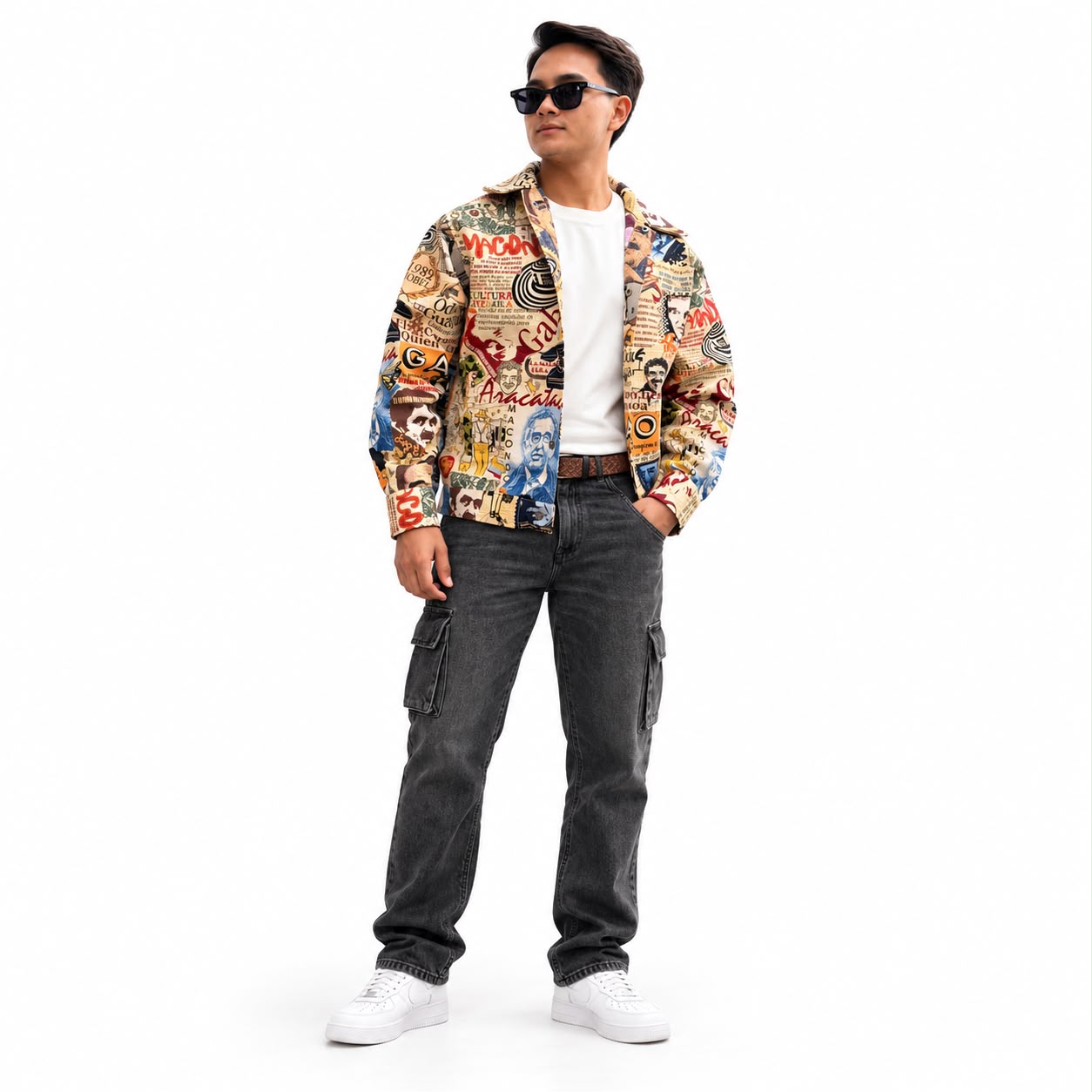 Hombre con chaqueta estampada Aramis